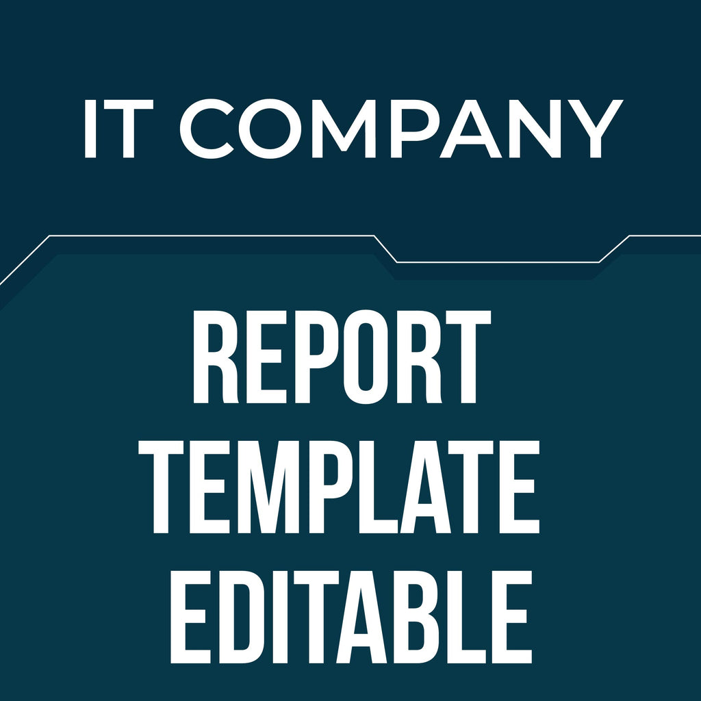 IT Company Report Template (Editable)