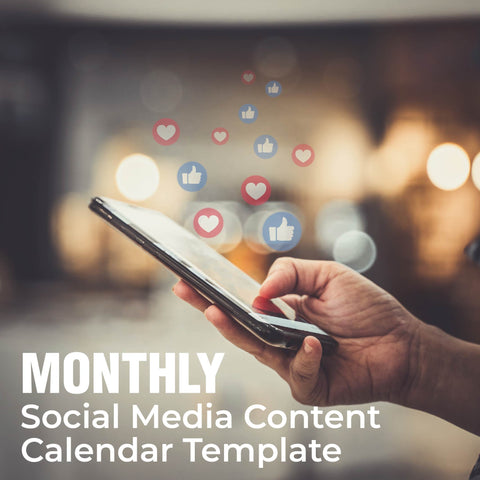 Monthly Social Media Content Calendar Template